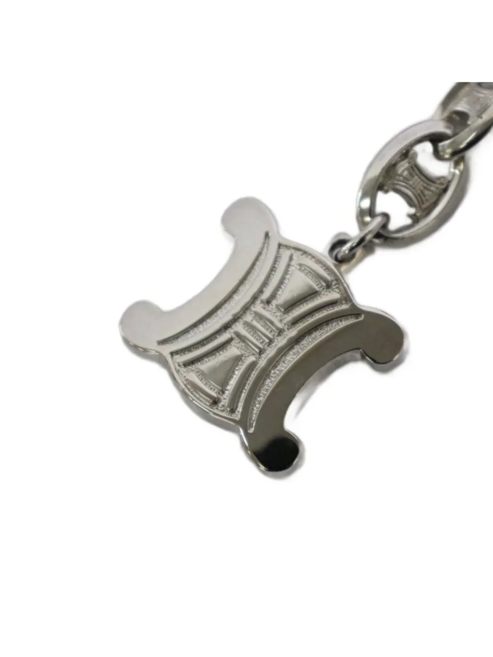 Celine Triomphe Chain Belt Silver Color